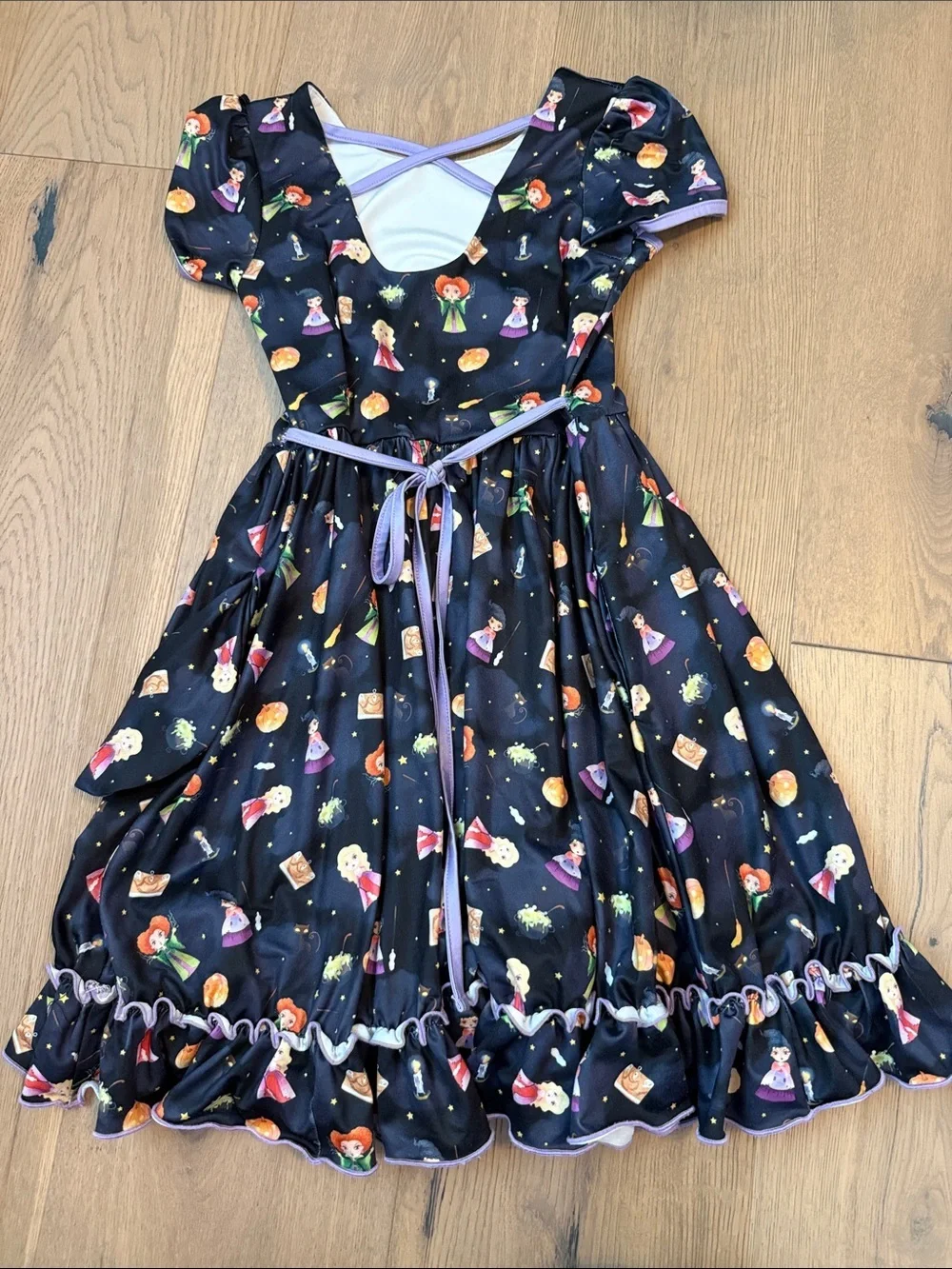Charlie’s Project Kids Hocus Pocus Print Twirl Dress